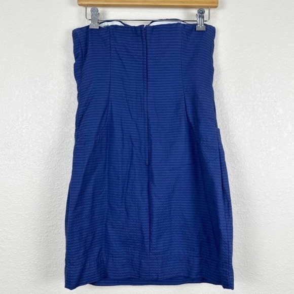 Lilly Pulitzer Women’s Vanna Strapless Mini Dress Nautical Navy Blue Size 4 - Picture 9 of 16